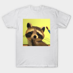 classic raccoon painting T-Shirt